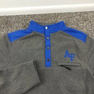 NWT Air Force Falcons Jacket Colosseum Snap Button T Fleece Mens Large